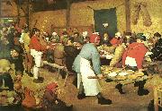 Pieter Bruegel bondbrollopet oil on canvas